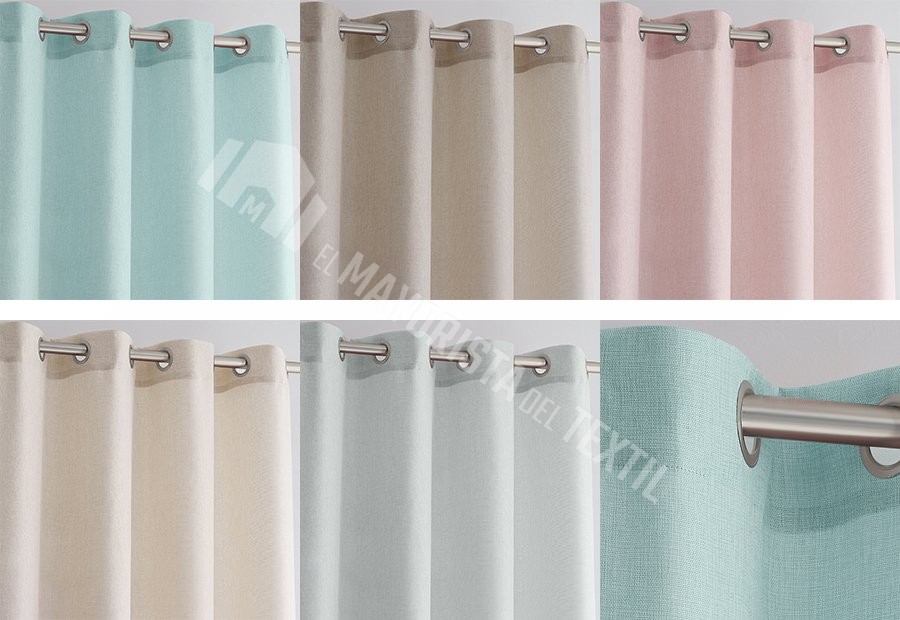 Cortina Rústica Lisa 5320 Camaltex