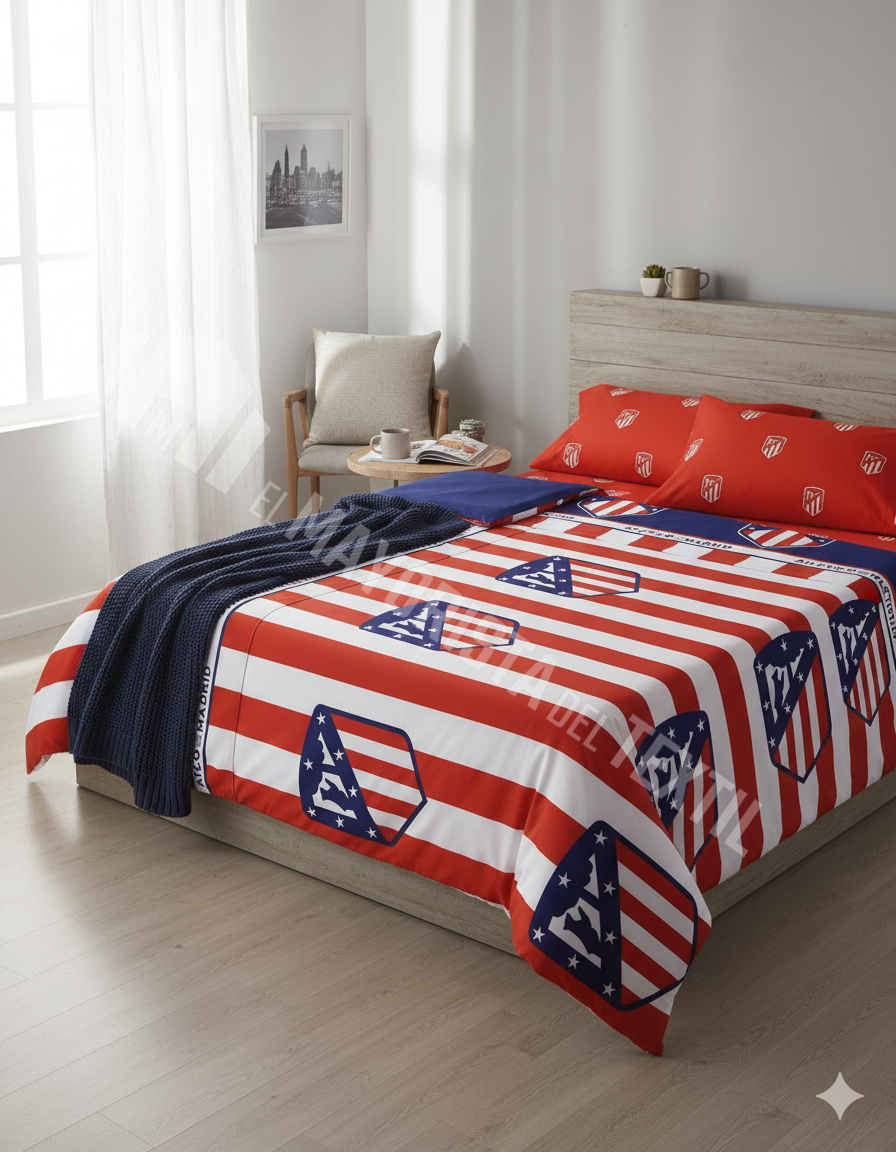 Juego de Sábanas Atlético de Madrid Asditex