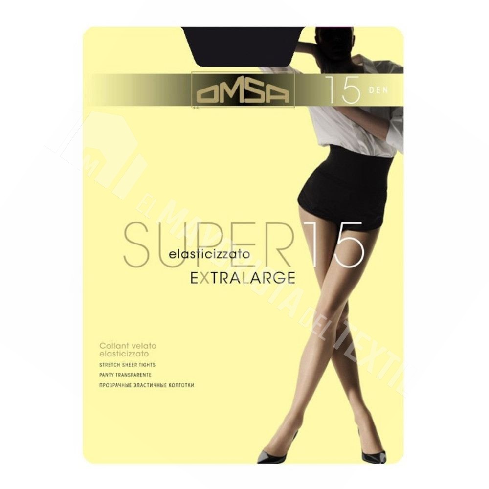 Panty de Lycra Super 15 OMSA 15 DEN sin Puntera